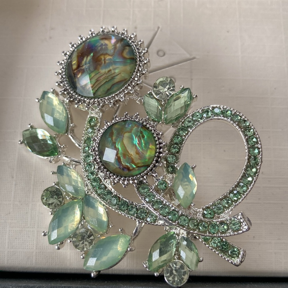 Napier Green Brooch